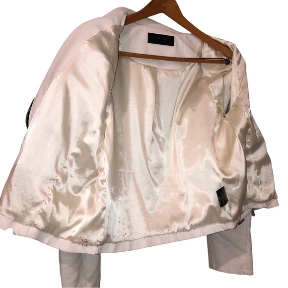 BLANKNYC Moto Jacket Fresh Start White Faux Leather LG - Picture 9 of 11